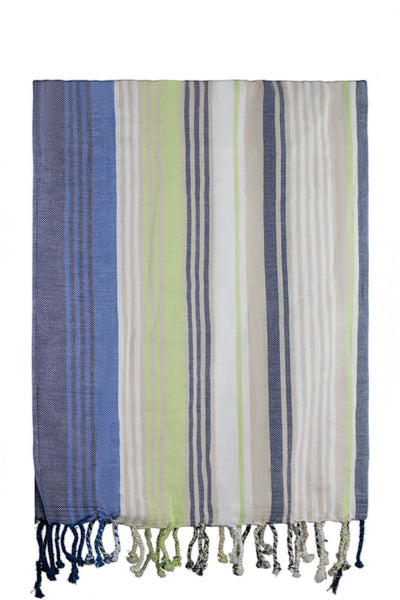 green blue stripe peshtemal turkish towels chassca 