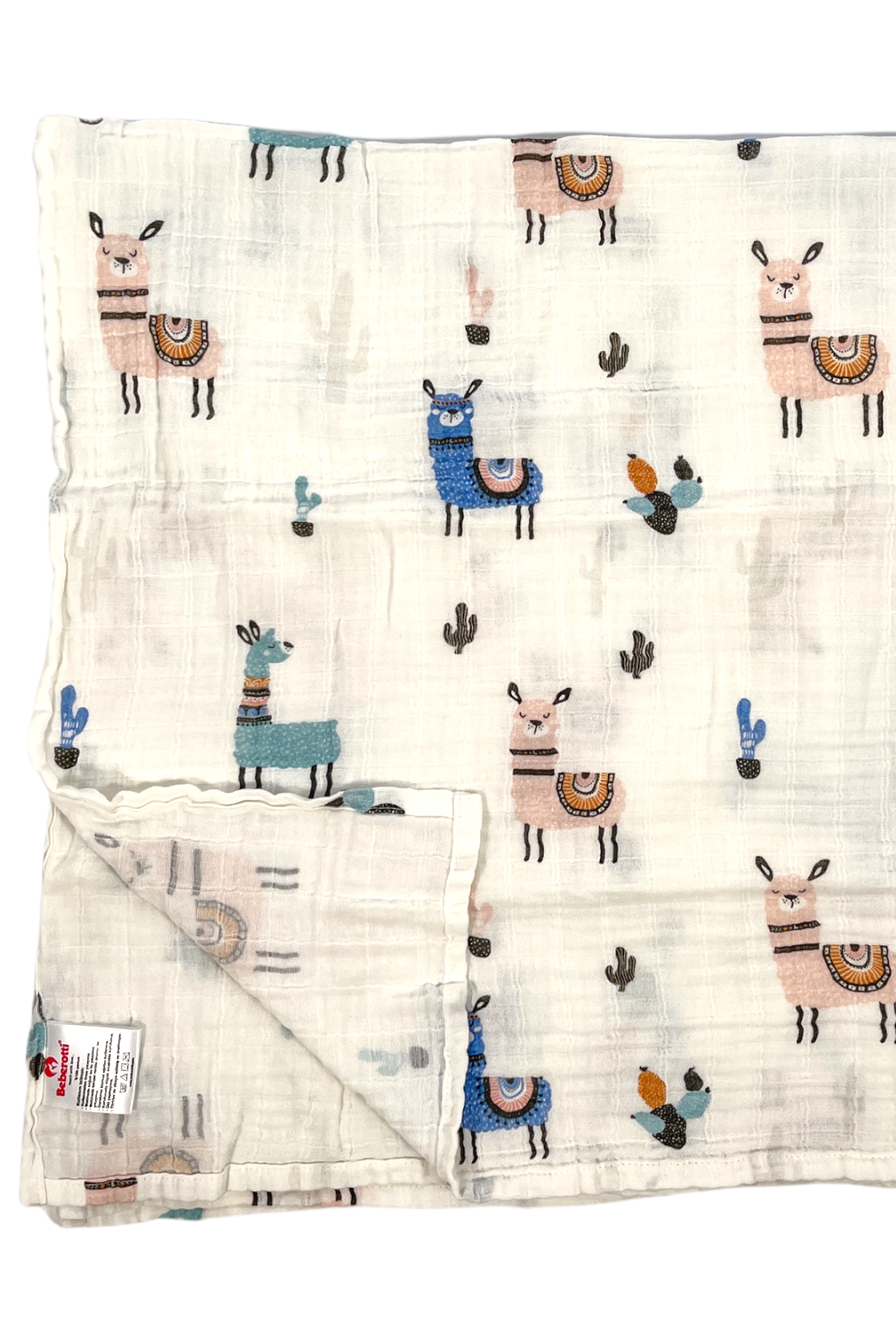 Beberotti Organic Muslin Baby Blanket, 120x120 cm