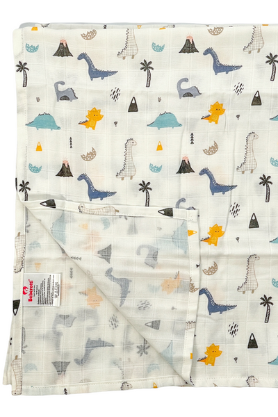 Beberotti Organic Muslin Swaddling & Nursery Receiving Blanket, 75x90 cm