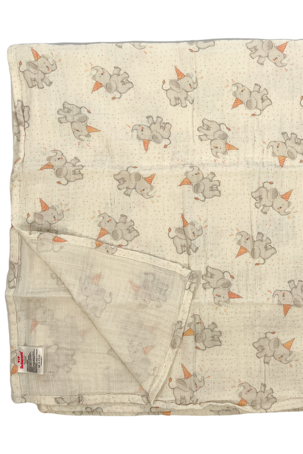 Beberotti Organic Muslin Swaddling & Nursery Receiving Blanket, 75x90 cm