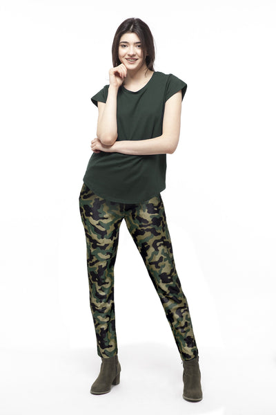 chassca shiny Camouflage printed design pant - Breakmood