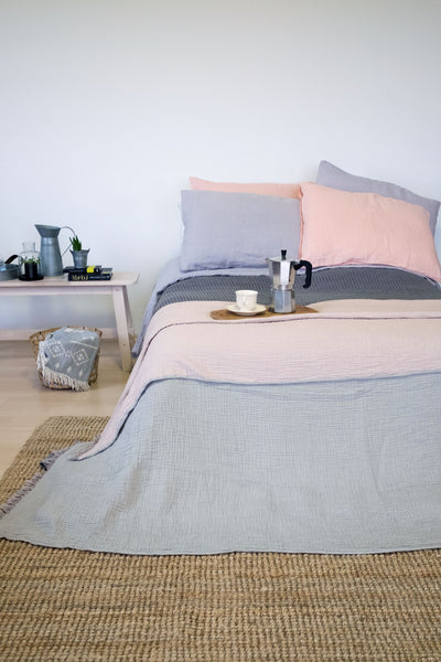 The Barine Cocoon (4 Layer Muslin) Bed Cover, 200x220 cm