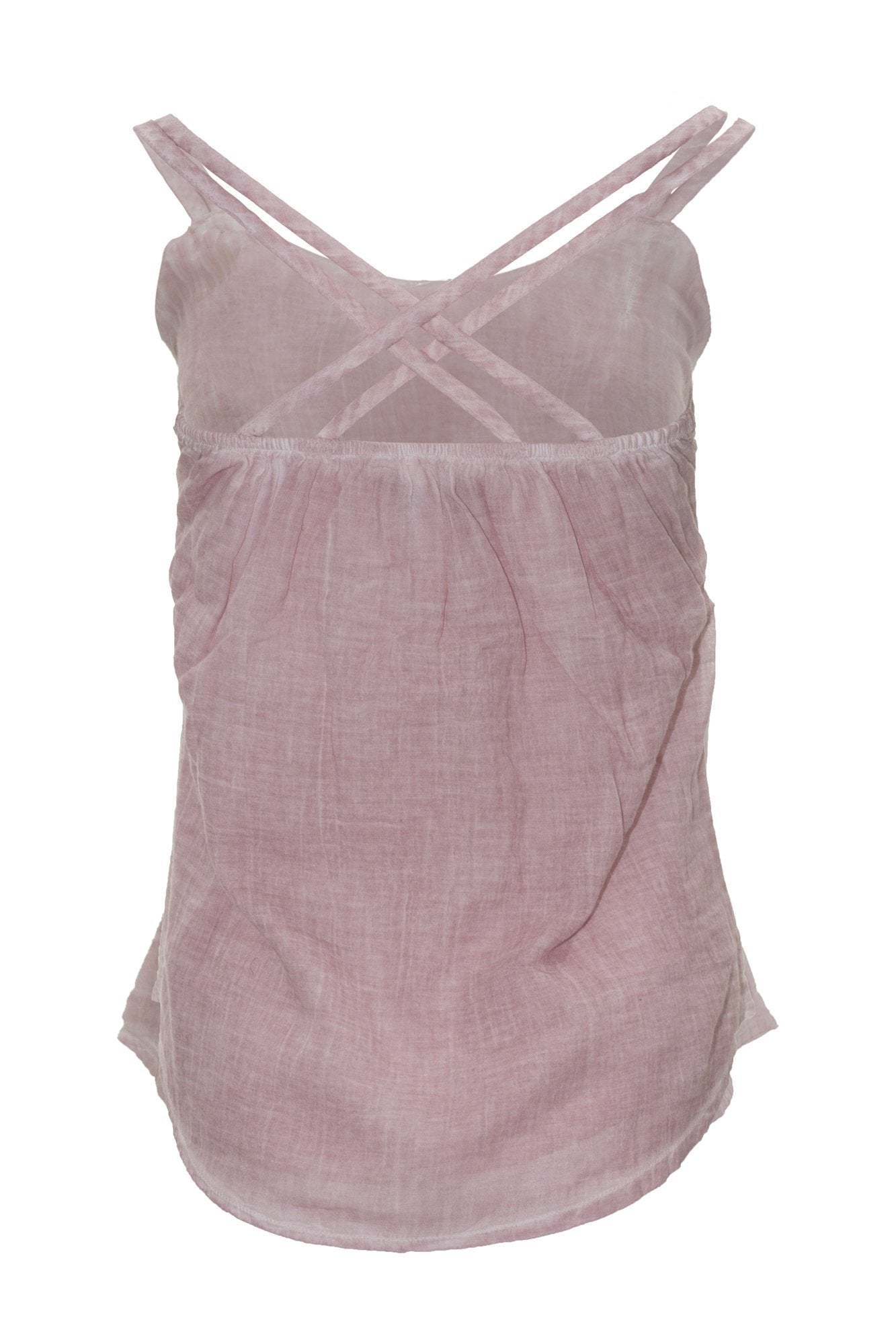 garment dyed light pink cami top top ipekci 